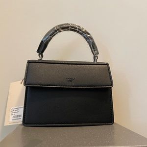 NWT Angela Roi HAMILTON SATCHEL MICRO [SIGNET] – BLACK Handbag